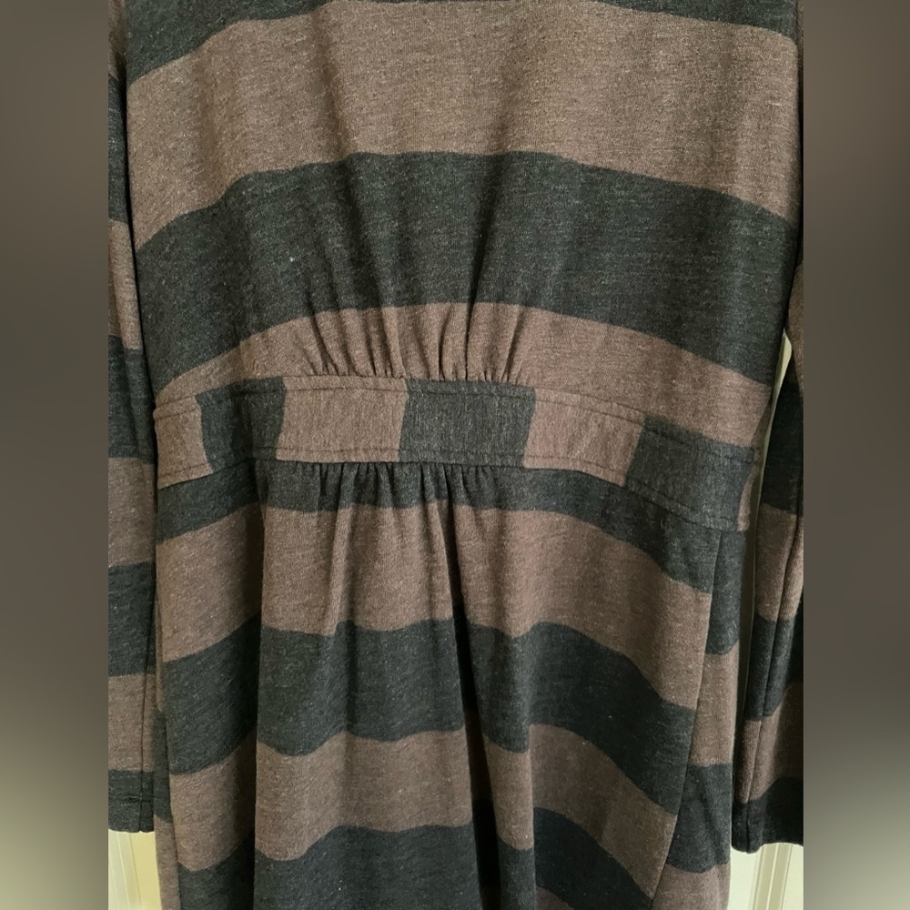 Splendid Lightweight Striped Coat Black Brown NWT - Picture 6 of 8